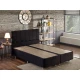 Hanah Home Bračni krevet sa prostorom za odlaganje Ela 140x38x190cm Crni