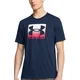 Under Armour Majica Boxed Sports 1386793 Mornarsko modra Loose Fit