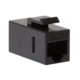 Keystone konektor Cat.6 2x RJ45 UTP LogiLink Professional, črne barve, 14,5 mm