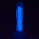 Dream Toys Radiant Soft Silicone Glow in the Dark Dildo Medium Purple