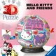 shumee 3D sestavljanka: Hello Kitty Ball 72 kosov