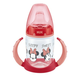 Bočica Nuk - Minnie, TC, s nastavkom za sok, 150 ml, red