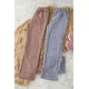 Trendyol Brown-Grey 2 Pack With Heart Polar Winter Knitted Pajama Bottoms