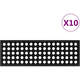 VIDAXL Podloge za stopnice 10 kosov 25x75 cm guma