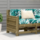 vidaXL Vrtna sofa s naslonom za ruke 69 x 62 x 70,5 cm od borovine