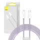 1 to 3 Baseus Dynamic Series Usb-C V Lightning Kabel, 20 W, 2 M (Vijoličen)