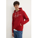 Pulover Tommy Hilfiger moška, bordo barva, s kapuco
