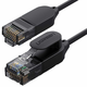 Ugreen internetni kabel ethernet patchcord rj45 cat 6a utp 1000mbps 1 m črn (70332)