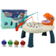 slomart LEAN TOYS Igra lovljenja ribic na mizici, Dinozaver oranžni
