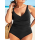 PLUS SIZE MONOKINI RENETA crni