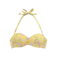 SUNSEEKER Bikini zgornji del Ditsy rumena/jelka/roza/naravno bela