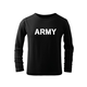 WARAGOD otroška majica z dolgimi rokavi Army, črna
