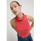 Bombažen pulover Moschino Jeans roza barva