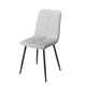 Trpezarijska stolica 1225 Svetlo Siva/Metalne crne noge 425x390x920mm ( 775-519 )