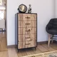 Hanah Home Komoda Planet 50x95x40cm Antracit-Hrast