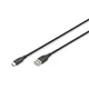 Digitus AK-300340-005-S USB kabel USB 2.0 0,5 m USB A USB C Črna
