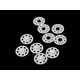 Plastični zatiči/zatiči O25 mm - beli (5 parov)