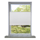 Vidaxl Plise Harmonika Zavese velikost 110 x 200 cm Bele barve