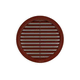 HACO Prezračevalna rešetka Circular ventilation grille with VM mesh, ? 125 mm, brown 0406
