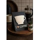 Aberto Design Dekorativni predmet Coffee Corner, 12x8,5x14 cm, Beli
