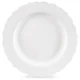 shumee Velik porcelanast ploščat jedilni krožnik, klasična bela, 24,5 cm