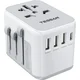 Tessan 633FC potovalni adapter, 3× USB-A, 1× USB-C