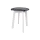 Tabure LUBE 36x36 cm bela/antracit