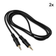 2 x FrontStage 1,5 m jack konektor; 3,5 mm jack konektor/stereo (PL-2X10725)