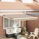 Povlačivi tende Bež 350 x 250 cm Poliester i metal