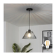 Brilagi - Crni LED luster na sajli CERIA WIRE 1xE27/40W/230V, prečnik 30 cm