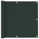 Vidaxl Balkonsko platno temno zeleno 90x300 cm oksford blago