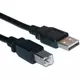 FAST ASIA kabl USB A - USB B MM 3m crni