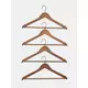Sinsay - Set drvenih vešalica 4 pack - braon