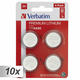 10x4 Verbatim CR 2430 Lithium Batterie 49534