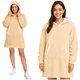 Ruhhy Hoodie odeja z rokavi XXL - Bež