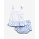 GAP Tiered Outfit Komplet otroški 495471 Modra Bela