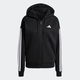 ADIDAS SPORTSWEAR Športna jopa na zadrgo črna/bela