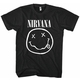 Nirvana Majica White Smiley Unisex Black M