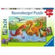 Ravensburger Puzzle Igrivi dinozavri 2x24 kosov