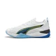 PUMA Eliminate NITRO™ 4 Game On Handball Shoes Unisex, Shoes, White/Glowing Red/Ultra Blue, 44.5