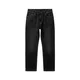Kleidermafia Kavbojke Regular Fit Washed Jeans črna