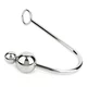 Mr. Steel Anal Hook Double Balls 25+40mm Silver