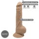 Silexd Silexd 9,5 Realistic Dual Density Dildo, 17.3 cm