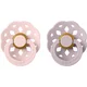 Bibs tolažilna duda - lateks Boheme (6-18 m), 2 kosa pink 2