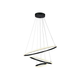 LED luster na sajli LED/32W/230V 3000K, crne boje