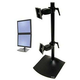 Ergotron DS Series DS100 Dual Monitor Desk Stand, Vertical 61 cm (24") Crno Stolni