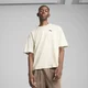 Mens Puma WARDROBE ESS Boxy T-Shirt, White, Size L, Clothing