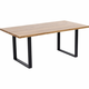 Meblo Trade Stol Jackie Oak Black 180x90 180x90x76h cm