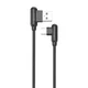 Kabl USB Tip C Golf GC-45T 1m crni pod uglom