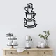 Wallity Zidna dekoracija Coffee, 40x75 cm, 1.5 mm, Crna
